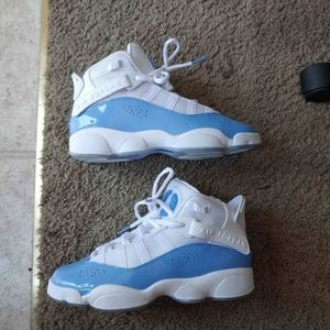 Jordan Kids' Blue and White Sneakers